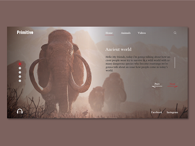 Ancient world ancient world landing page ui ux web desgin