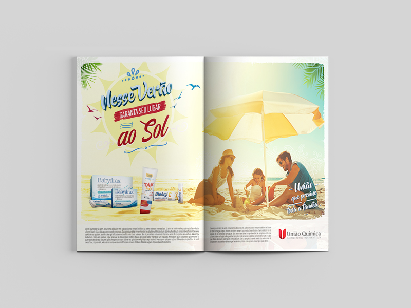 Enjoy the Summer with UQ products sales force summer key visual editorial design