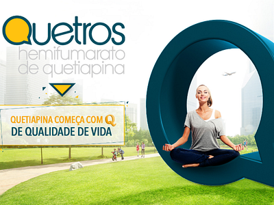 Live with quality, Live with Quetros! advertising guiropa key visual pharmeceutical