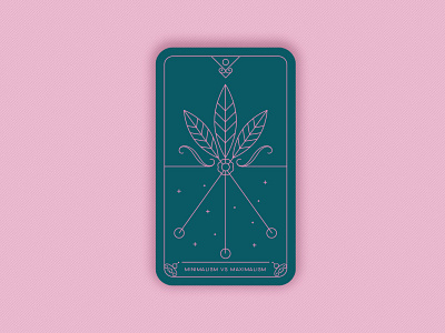 Predictions 2020: Minimalism vs Maximalism card design design trends flower geometric illustration illustration art magic card minimal vector