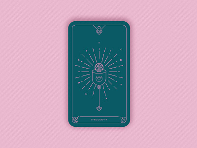 Predictions 2020: Typography card card design geometric magic card minimal trends typography vector visual design