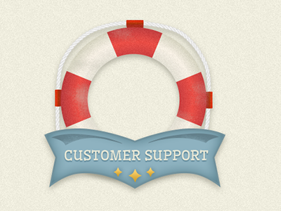 Customer Support detailed funny help humorous red and white smart support