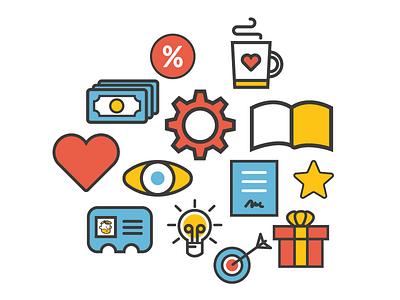 Pixpro Basic Icons basic branding coffee corporate cute developer document heart icons learning smart target