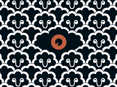 Polifemo greek motif myth pattern sheeps