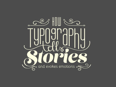 Typography tells a story - Part 02