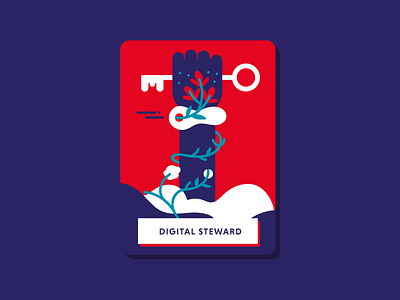 Digital Stewart book illustration card design digital illustration digital policy digital stewart graphic hand illustration key power