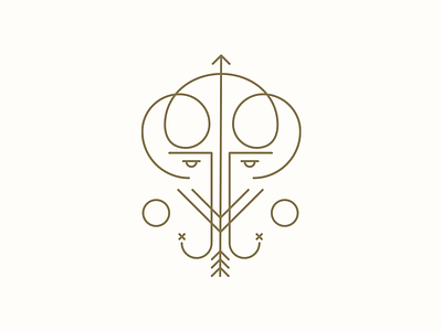 Mental Forcing design esoteric symbol gold illustration illustrator magic symbol magician symbol mental forcing minimal vector