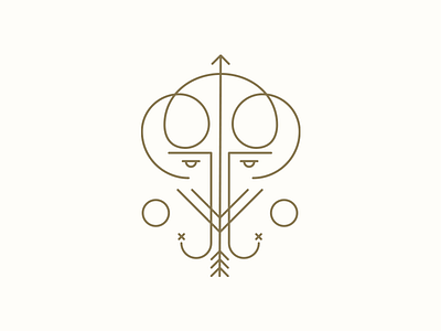 Mental Forcing design esoteric symbol gold illustration illustrator magic symbol magician symbol mental forcing minimal vector