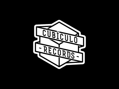 Cubículo Records black black and white black white brand branding creative creativity cube cubiculo cubículo designer freelancer icon identity label lettering logo london londres mark music portugal portuguese record recordings records type white