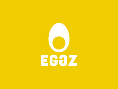Eggz brand branding creative creativity designer egg eggs eggz freelancer icon identity logo mark portugal portuguese regular shapely spherallettering symmetric symmetrical type white yellow