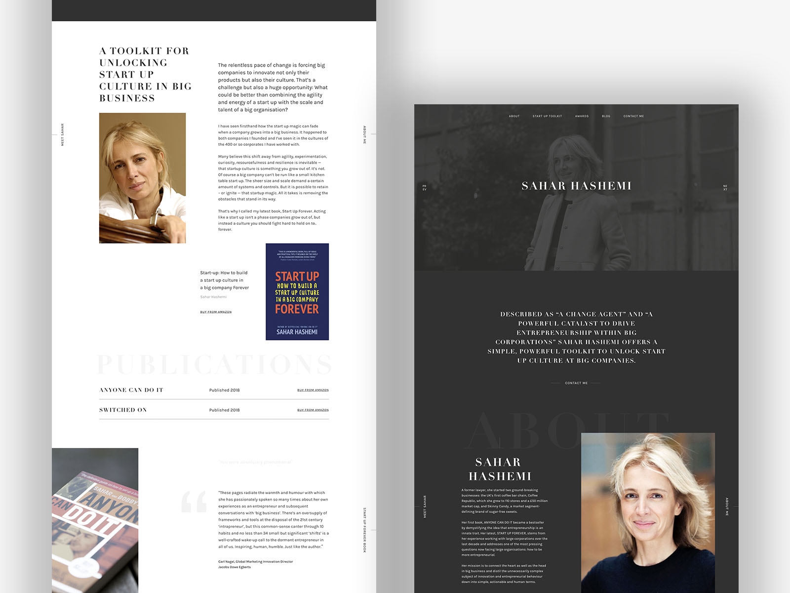 Sahar Hashemi Concept by Sarah Bond on Dribbble