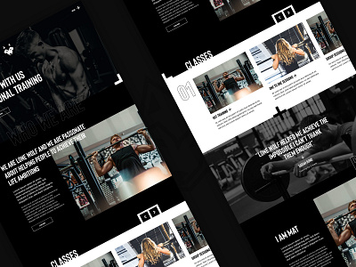 Lone Wolf Personal Training Concept black and white black and white logo brand branding design graphic design gym website minimal personal training ui ux web website wolf