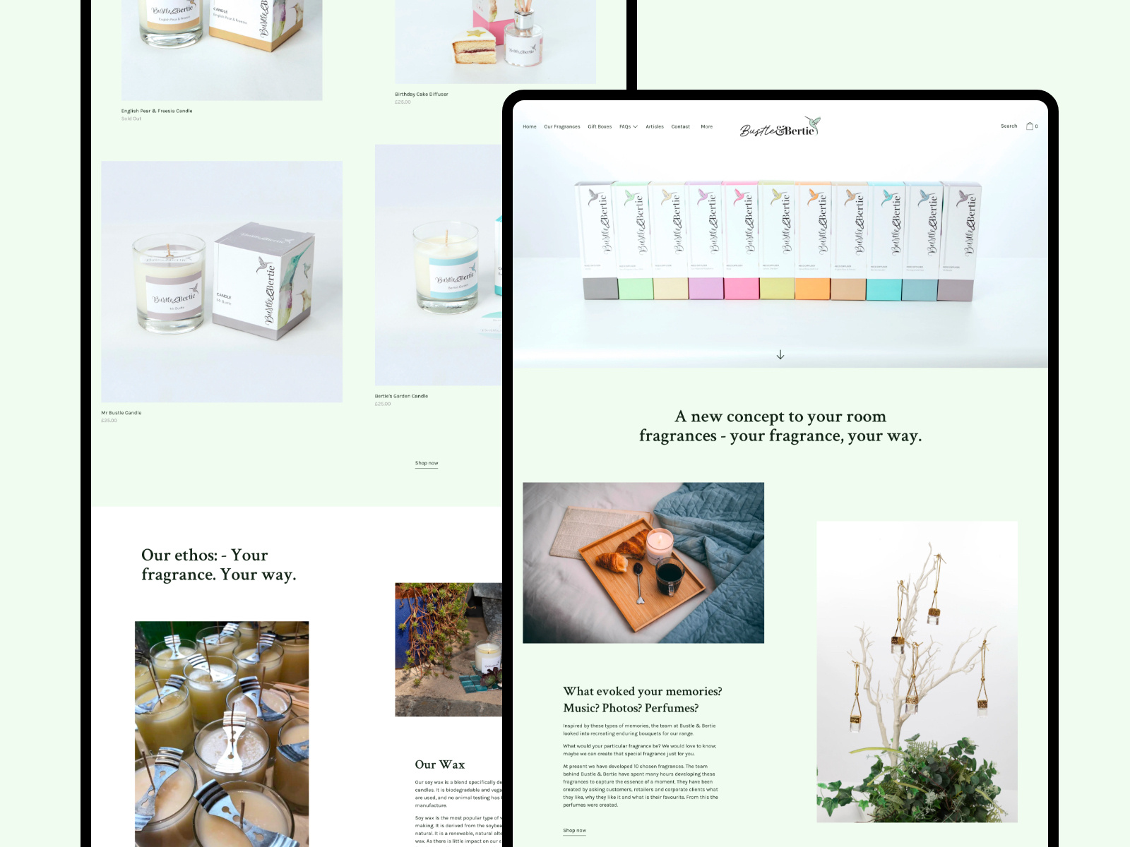 Bustle and Bertie Ecommerce by Sarah Bond on Dribbble
