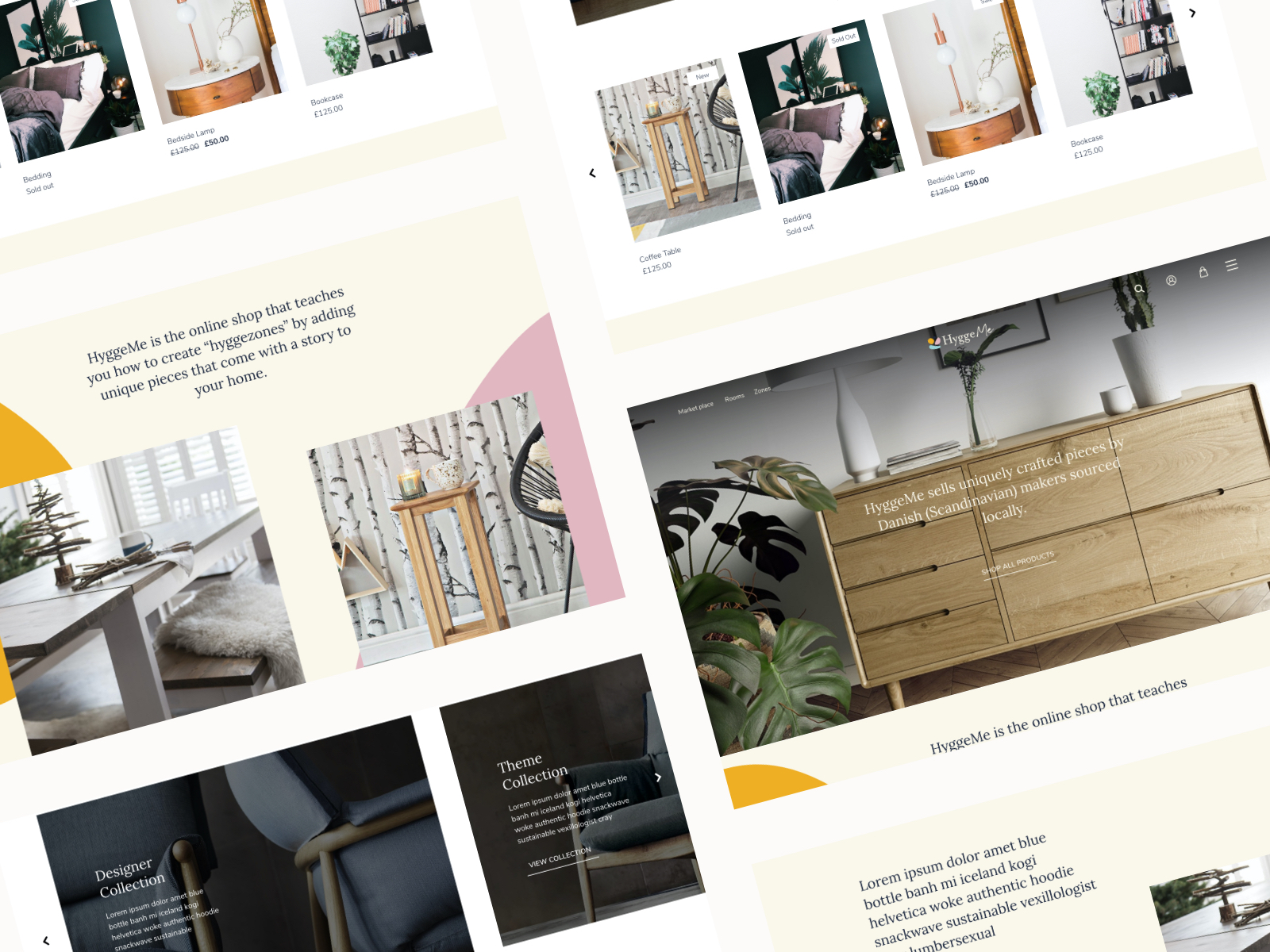 HyggeMe Ecommerce Furniture website