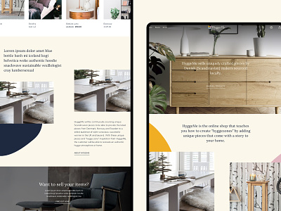 Hygge Me E-commerce brand branding clean danish furniture design digital digital design furniture furniture website graphic design illustration typography ui ux web website website design
