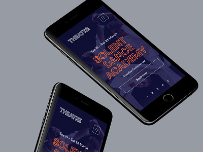 Theatre Mobile app brand branding clean design flat graphic design ios lettering logo minimal mobile type typography ui ux web website xd design