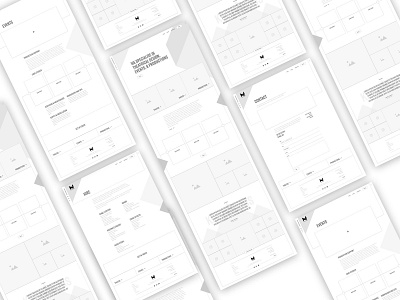 M3 Productions Wireframes clean clean ui design flat graphic design shapes typography ui ux uxdesign web website wireframes