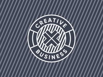 Creative X Business Logo Development badge badge logo brand branding design flat graphic design logo logo design logotype vector website