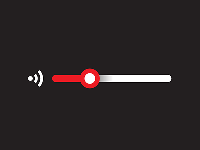 Volume Slider interface nib red slider ui ux volume