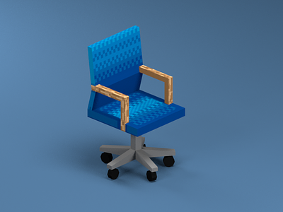 The Office Chair 3d asset game asset low office poly