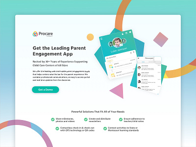 Child Care Management Landing Page