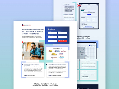 Business Management Software Landing Page