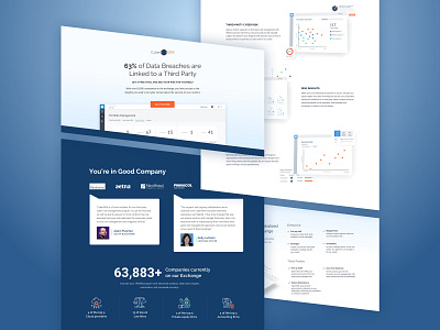Cyber Risk Demo Landing Page conversion rate optimization cyber risk cyber security landing page marketing risk management software as a service web design