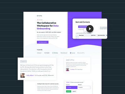 Data Onboarding Landing Page