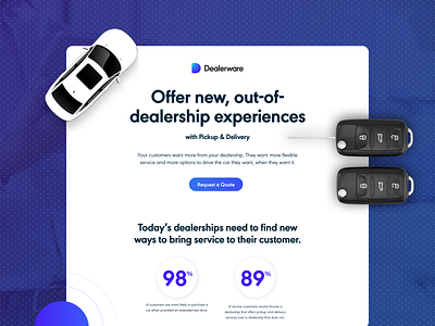 Fleet Management Demo Landing Page