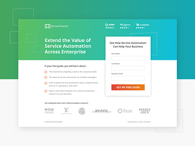 Guide to Service Automation | Landing Page