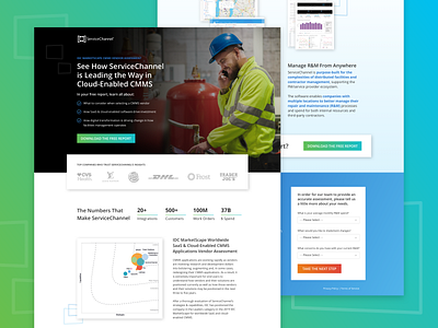 Ungated Facilities Report | Landing Page b2b cmms cro facilities management landing page maintenance ppc saas service automation ui ux vendor tracking web web design