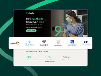 Healthcare Hiring & Onboarding Platform | Landing Page