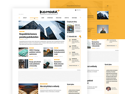 News Portal for Czech Chamber of Commerce design ui ux web web design webdesign website website design