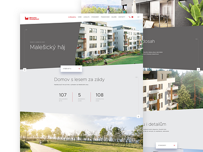 Metrostav Development Project design ui ux web web design webdesign website website design