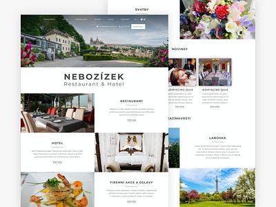 Restaurant Nebozízek design ui ux web web design webdesign website website design