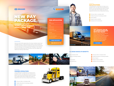Trucks Services design ui ux web web design webdesign website website design