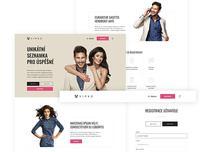 Online dating service design ui ux web web design webdesign website website design