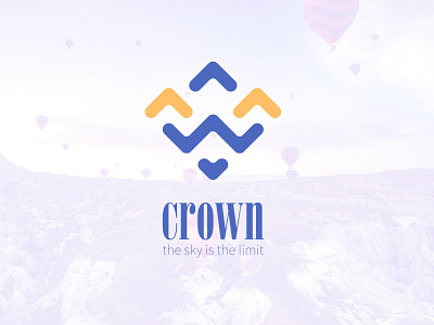 logo challenge 002 - Crown crown dailylogochallenge dailylogodesign hot air balloon logo logodesign