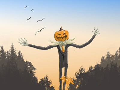 Pumpkin Head halloween design