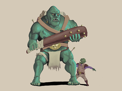 Burns And Bok fantasy goblin illustration