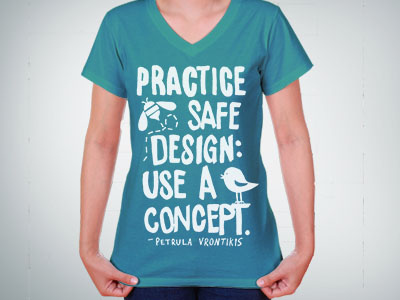 Practice Safe Design apparel bee bird handlettering illustration lettering quote shirts tshirt typography