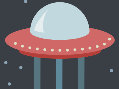Alien Spacecraft alien craft icon illustration outerspace ship space ufo