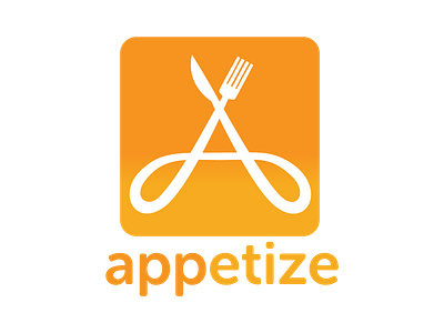 Appetize Logo branding design icon illustration logo