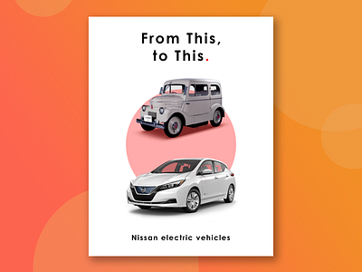 Nissan Electric Vehicles Poster advertising advertisment auto automobiles car car ad car company cars design electic vehicles japan juxtaposition manufacturer nissan poster poster art poster design print vehicle vehicle ad