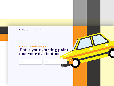 Taxifinder Webdesign agency art content creative design lamberthilo taxi ui ux web web design