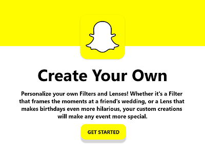Snapchat Webdesign Yellow
