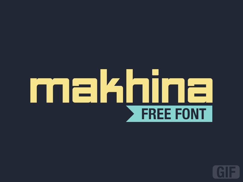 MAKHINA Free Font font free freebie gas pipe glyphs makhina regular rounded square type typeface typography