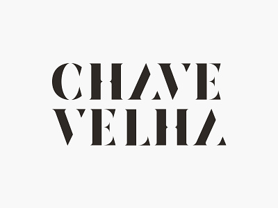 Chave Velha capitals letters logo logotype serif stencil type typography vintage