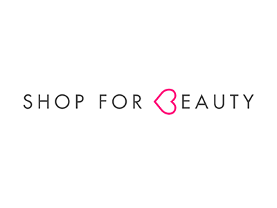 Shop For Beauty beauty branding clean heart illustrator logo simple