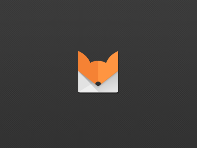 The Inbox Fox Icon email flat fox icon illustrator logo mail photoshop simple vector